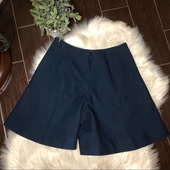 Delpozo navy wide legged shorts sz 42 - Picture 5 of 9